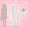 Kids Freestanding Full Length Dressing Floor Mirror w/ Shelf Storage Bin White